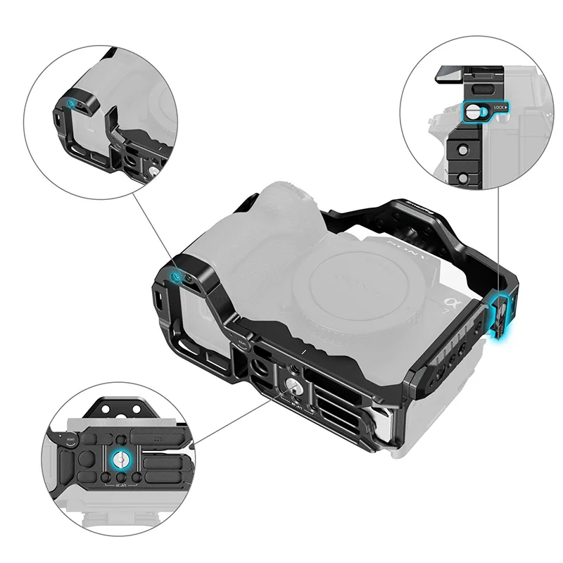 SmallRig Full Camera Cage for Sony A7 V / A7R V / A7 IV / A7S III / A1 / A7R IV 3667C 7