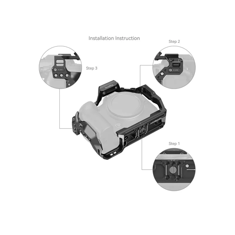 SmallRig HawkLock Quick Release Cage Cho Canon EOS R6 Mark II (4159B) 6
