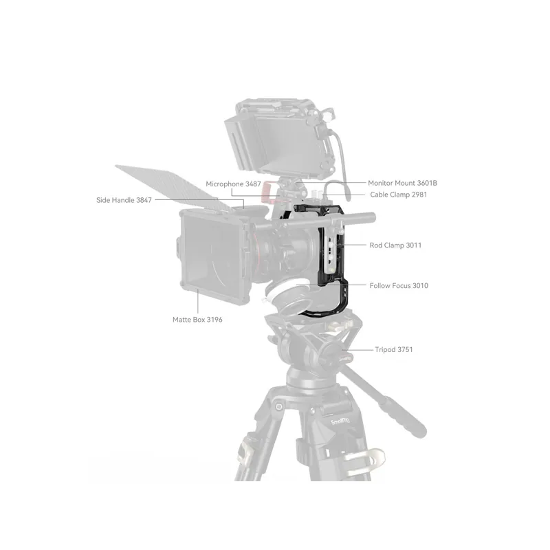 SmallRig HawkLock Quick Release Cage Cho Canon EOS R6 Mark II (4159B) 7