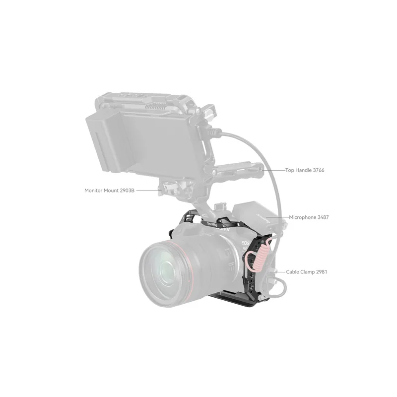 SmallRig HawkLock Quick Release Cage Cho Canon EOS R6 Mark II (4159B) 8