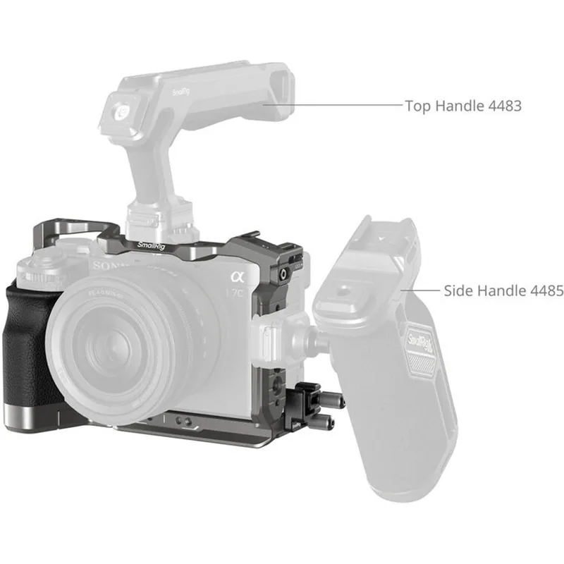 SmallRig HawkLock Quick Release Cage Kit with Silicone Handle for Sony a7C II & a7CR (5198) 4