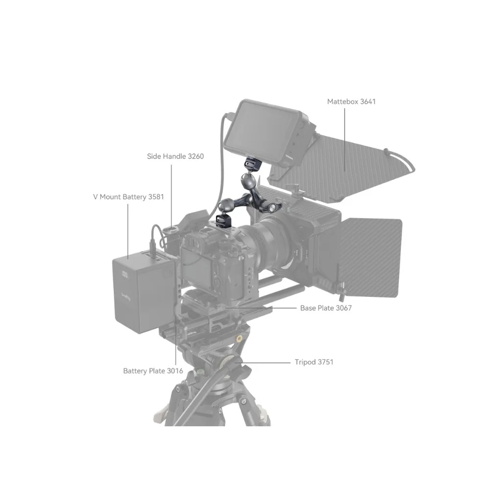 SmallRig Magic Arm with Rosette Gear (7″) 4194 4