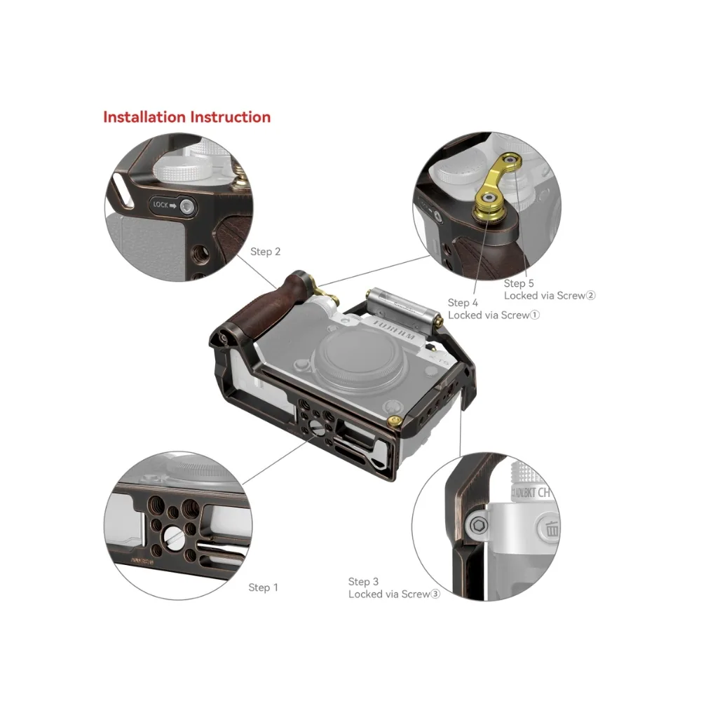 SmallRig Retro Cage for FUJIFILM X-T5 3870 7