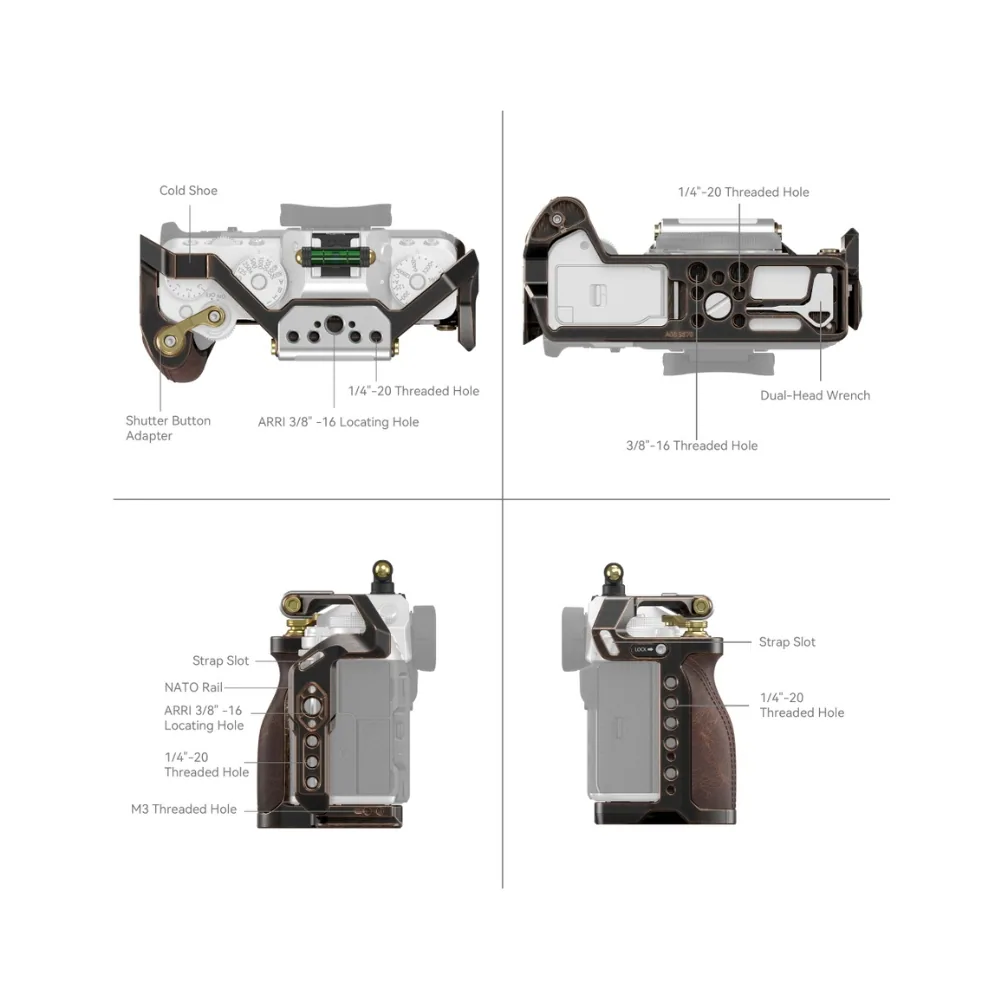 SmallRig Retro Cage for FUJIFILM X-T5 3870 8