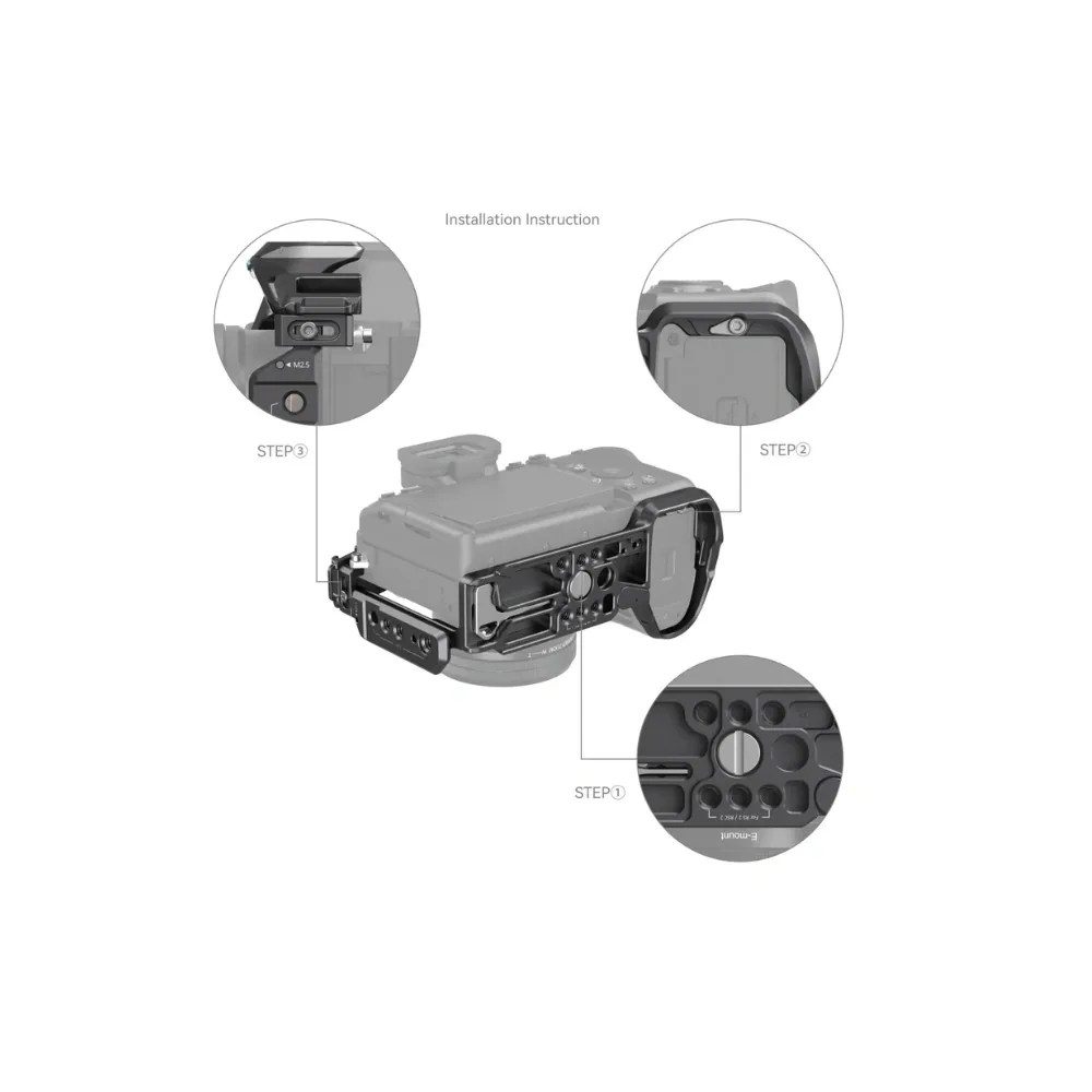 SmallRig “Rhinoceros” Basic Cage Kit for Sony Alpha 7R V / Alpha 7 IV / Alpha 7S III 3708 3