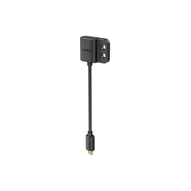 SmallRig Ultra-Slim Female HDMI Type A to Male Micro-HDMI Type D Adapter Cable (3021)