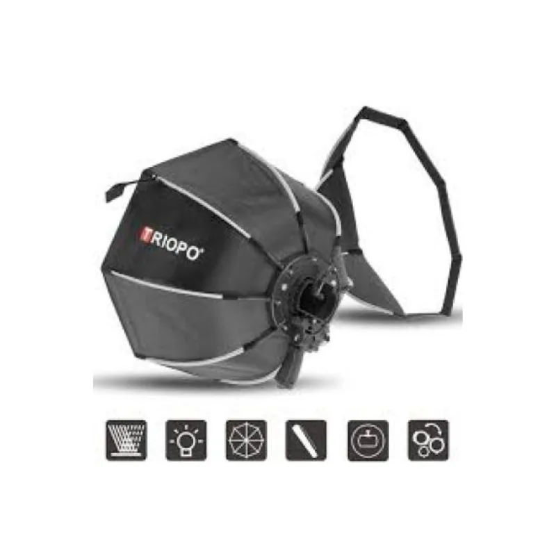 Softbox bát giác Triopo KS2-55 cho đèn flash speedlite 4