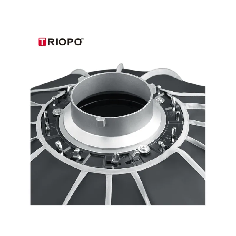 Softbox Parabolic Triopo KP2-120 thao tác nhanh (bao gồm lưới tổ ong) 4