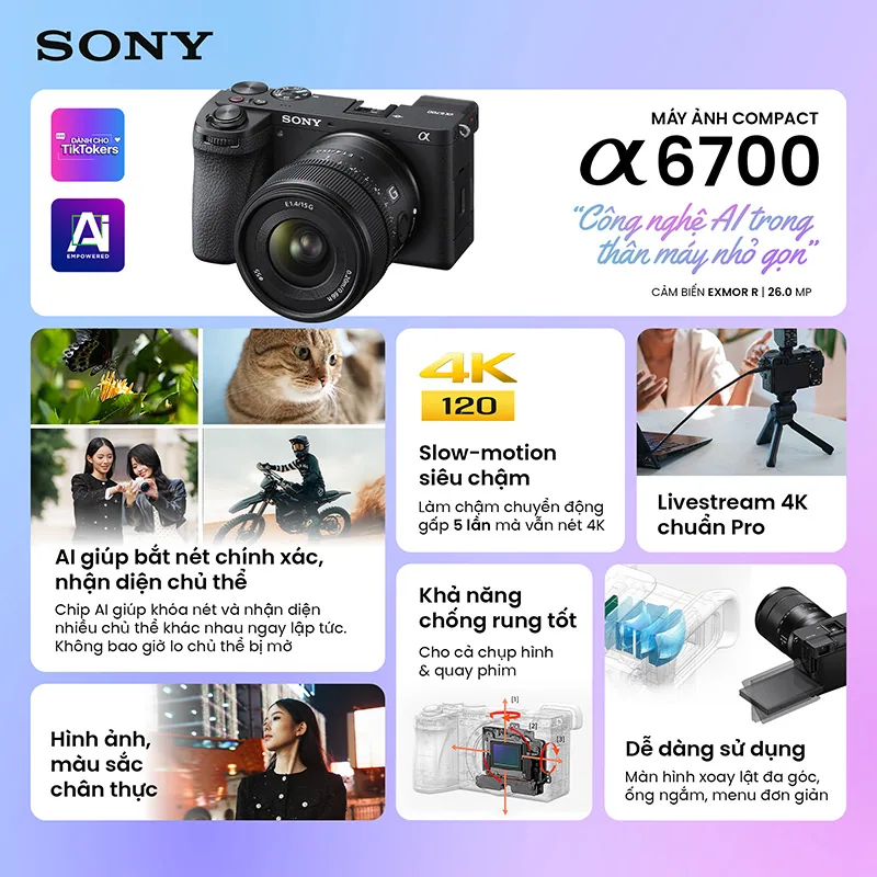 Sony a6700 Mirrorless Camera (Body Only) 2