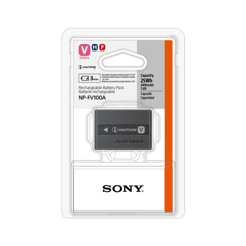 Sony NP-FV100A V-Series Rechargeable Battery Pack (3410mAh, 6.8-8.4V) 3