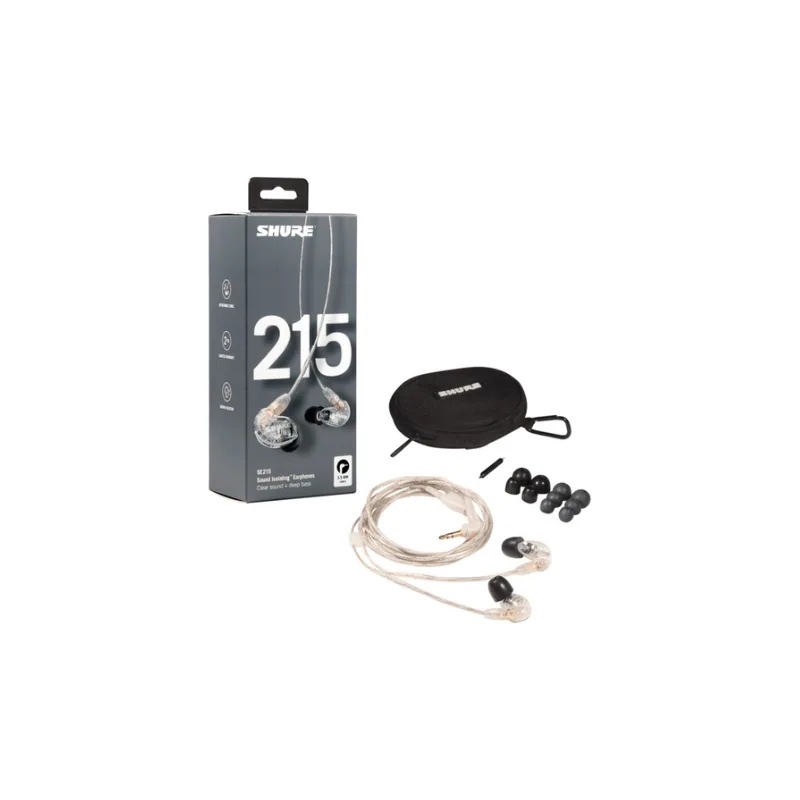 Tai nghe inear dây Shure SE215 PRO màu clear (SE215-CL) 2