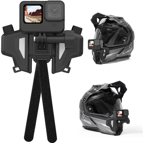 Bộ gắn ActionCam lên cằm mũ bảo hiểm Fullface (Telesin GP-HBM-MT2) 4