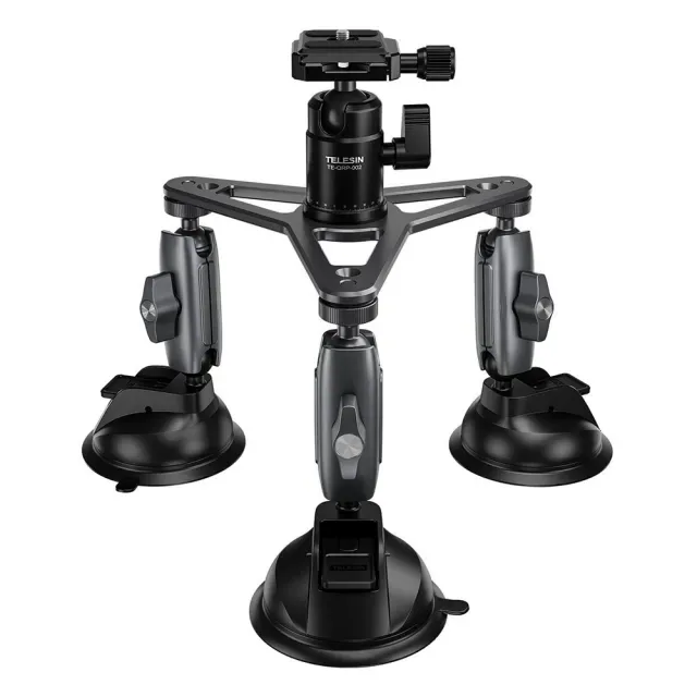 Bộ ba chân đế hít kính cho ActionCam (Telesin TE-TSB-001) 4