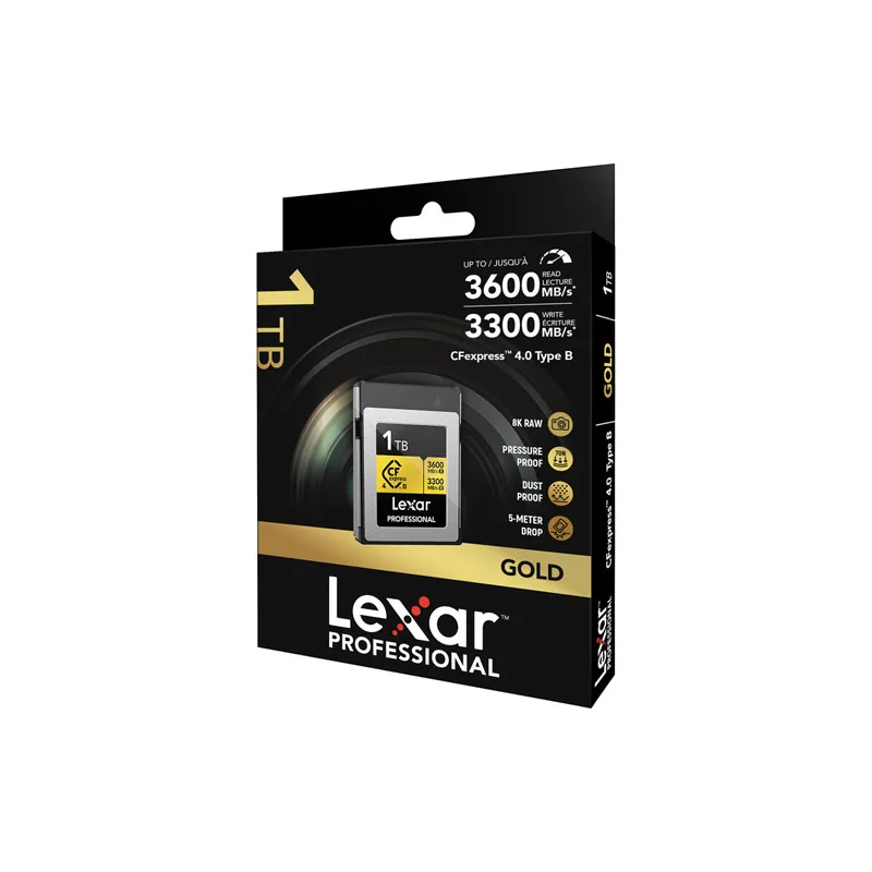 Thẻ nhớ CFexpress 4.0 Lexar Professional 1TB Type B GOLD Series LCXEXP4001T-RNENG 4