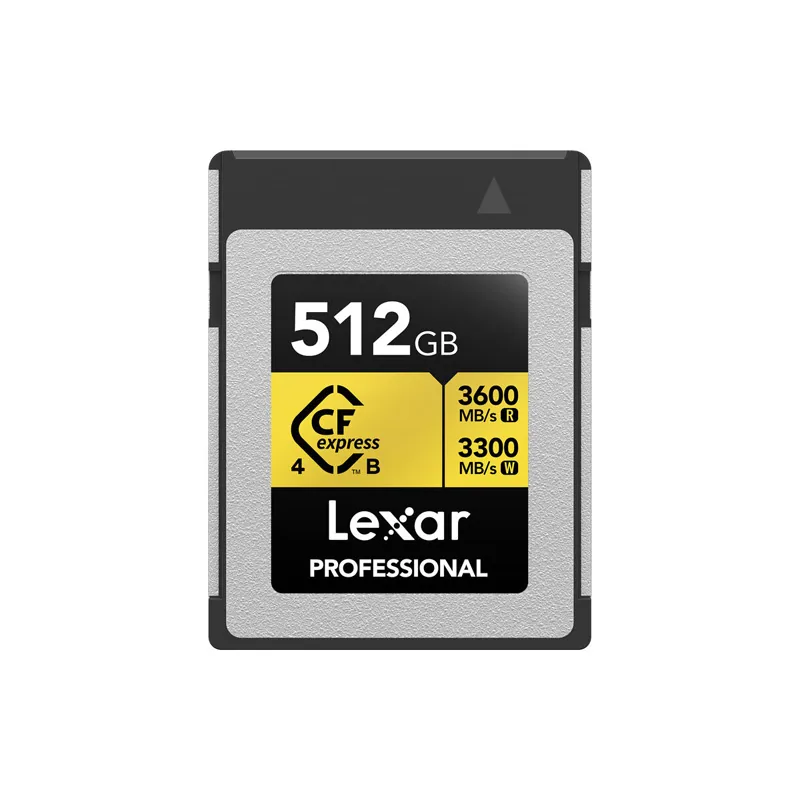 Thẻ nhớ CFexpress 4.0 Lexar Professional 512GB Type B GOLD Series LCXEXP4512G-RNENG