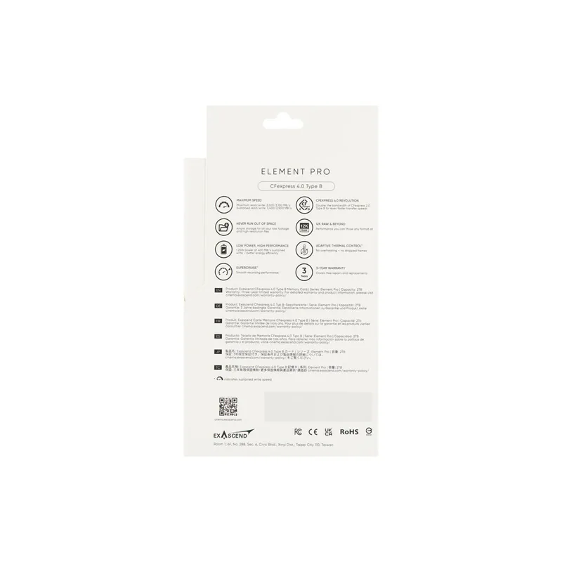 Thẻ Nhớ Exascend 2TB Element Pro CFexpress 4.0 Type B 3