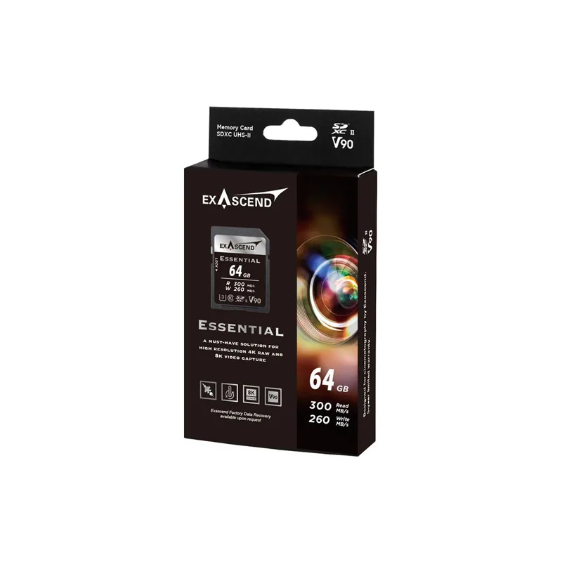 Thẻ Nhớ Exascend 64GB Essential UHS-II SDXC V90 2
