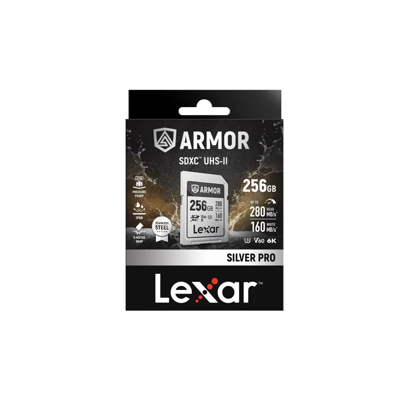 Thẻ nhớ Lexar 256GB ARMOR SILVER PRO UHS-II SDXC Card V60 2