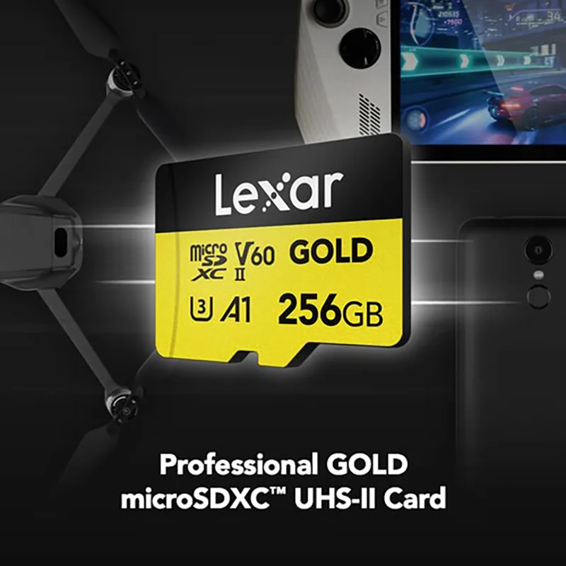 Thẻ Nhớ Lexar 256GB Professional GOLD UHS-II microSDXC 2