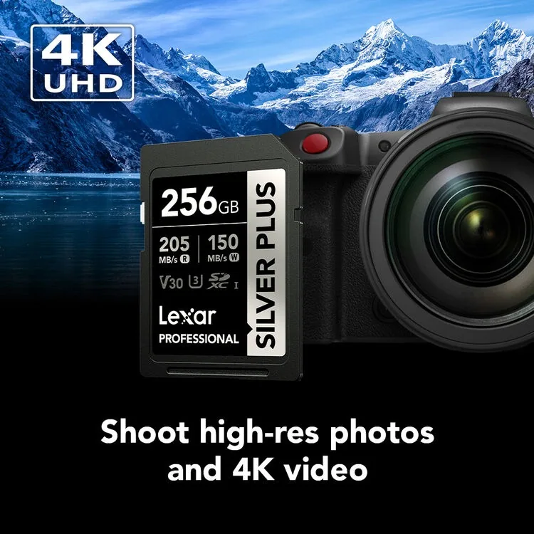 Thẻ Nhớ Lexar 256GB Professional SILVER PLUS UHS-I SDXC 10