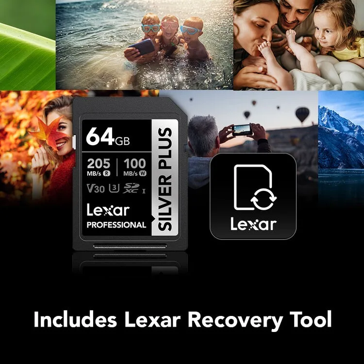 Thẻ Nhớ Lexar 64GB Professional SILVER PLUS UHS-I SDXC 8