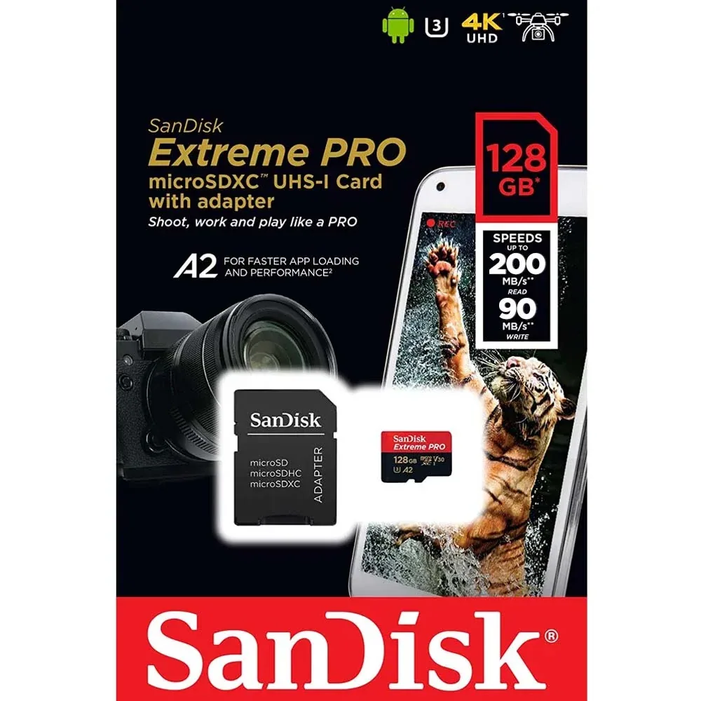 Thẻ nhớ SanDisk Extreme Pro 128GB MicroSDXC 200MB/s V30 A2 SDSQXCD-128G-GN6MA 4