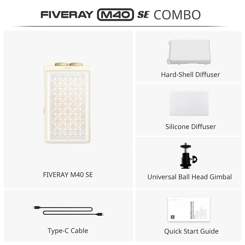 Zhiyun Fiveray M40 SE Combo 2
