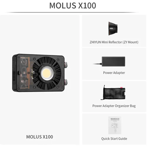 Zhiyun MOLUS X100 Bi-Color Pocket COB Monolight 2